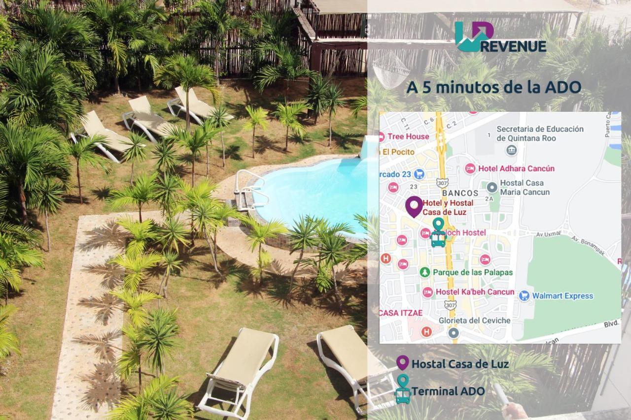 Hotel & Hostal Casa De Luz Cancún Eksteriør billede